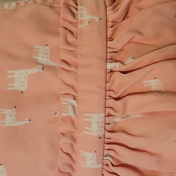 Cotton Just One You Carters pink white giraffe jumper dress adjustable straps - Picture 4 of 11